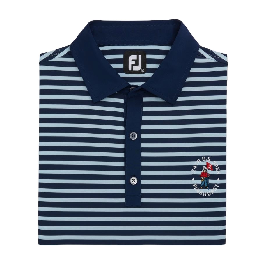 FootJoy Golf 124th US Open Stripe Lisle Polo